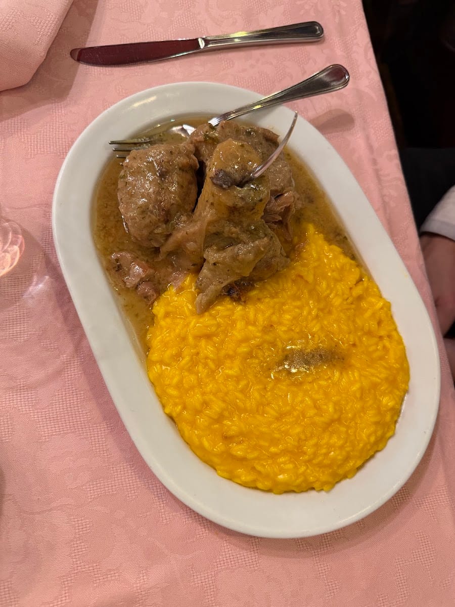 Risotto giallo con brasato