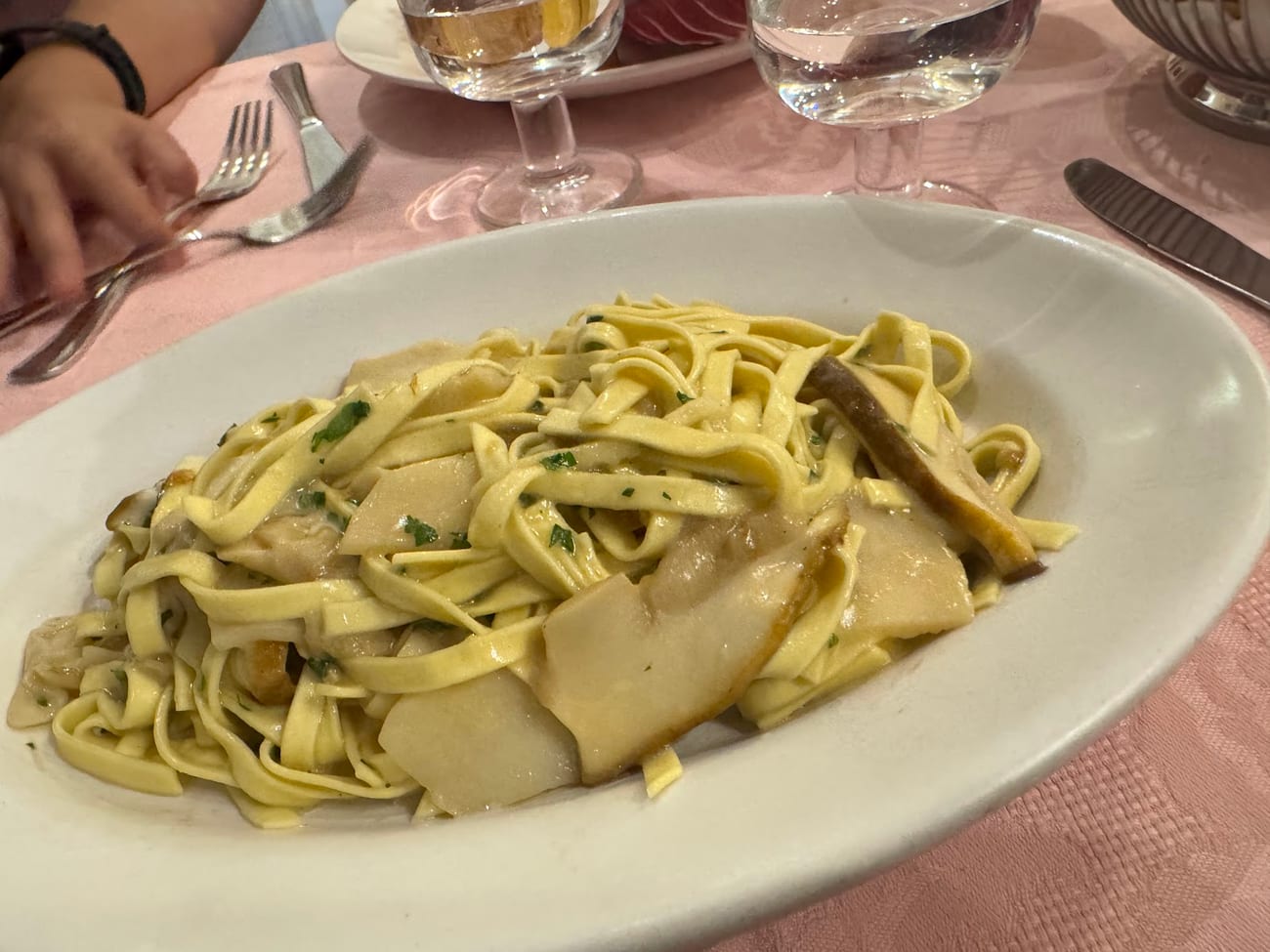 Le tagliatelle fatte in casa