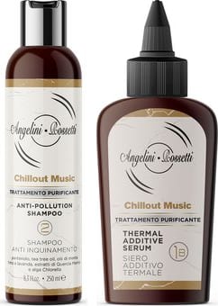 Shampoo purificante e siero termale della linea Chill Out Music