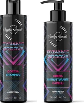 Shampoo doccia e crema della linea Dynamic Groove