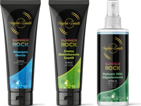 I tubi neri e lo spray della linea Summer Rock