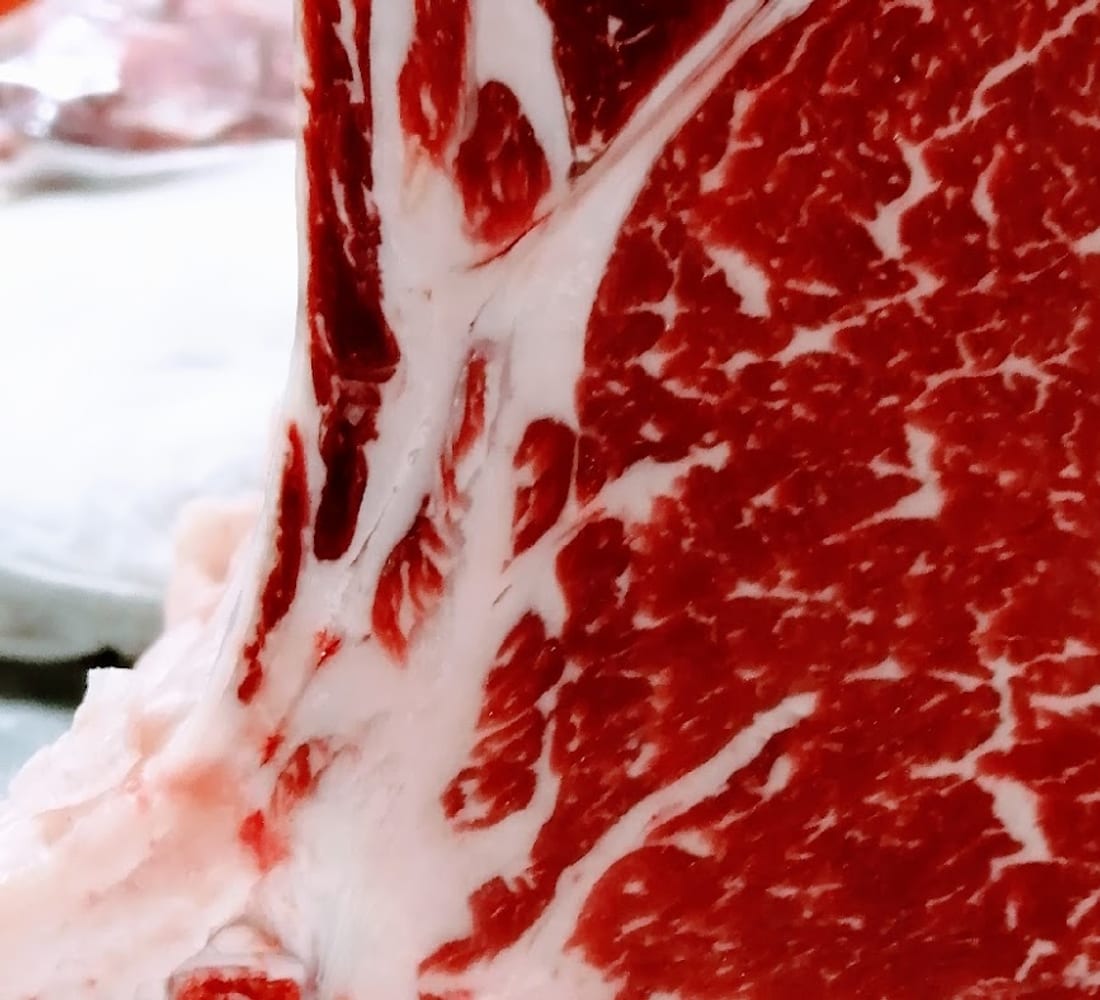 Un taglio di carne marezzata