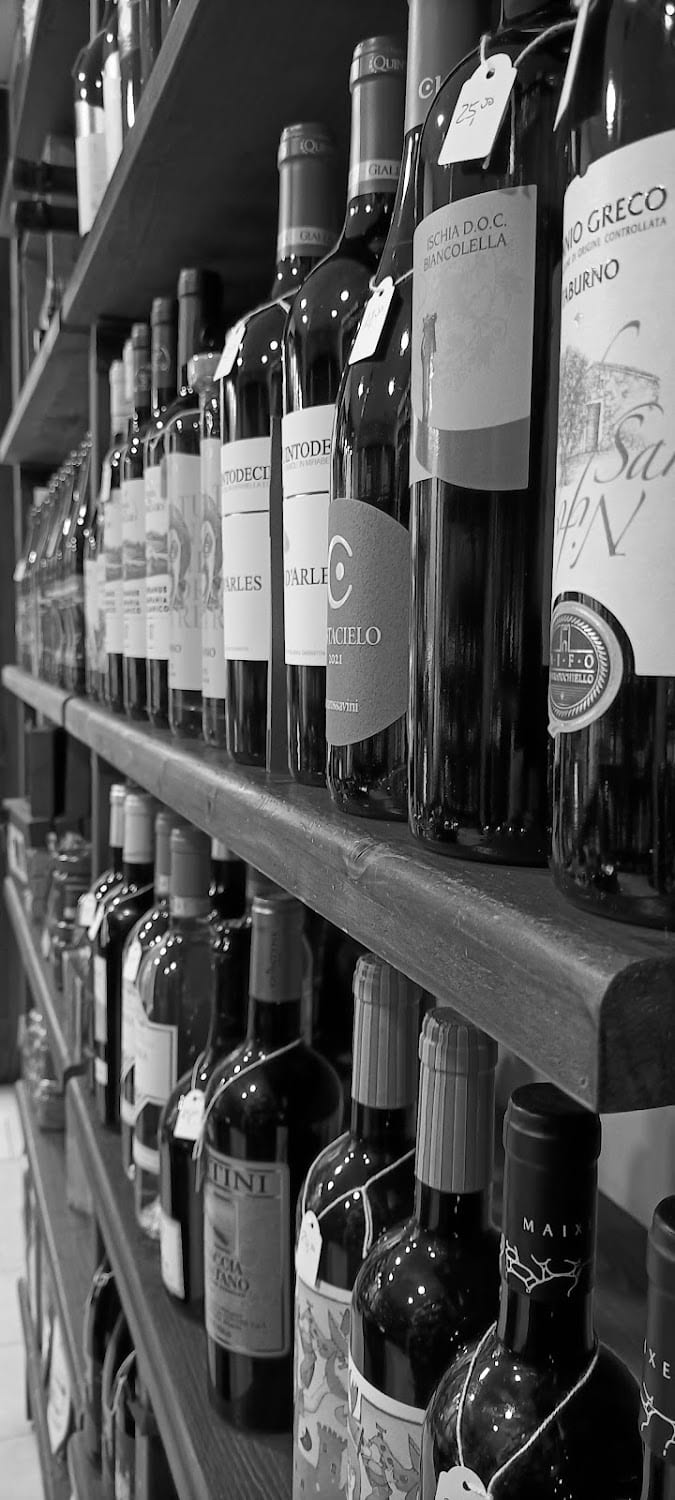 La parete dei vini