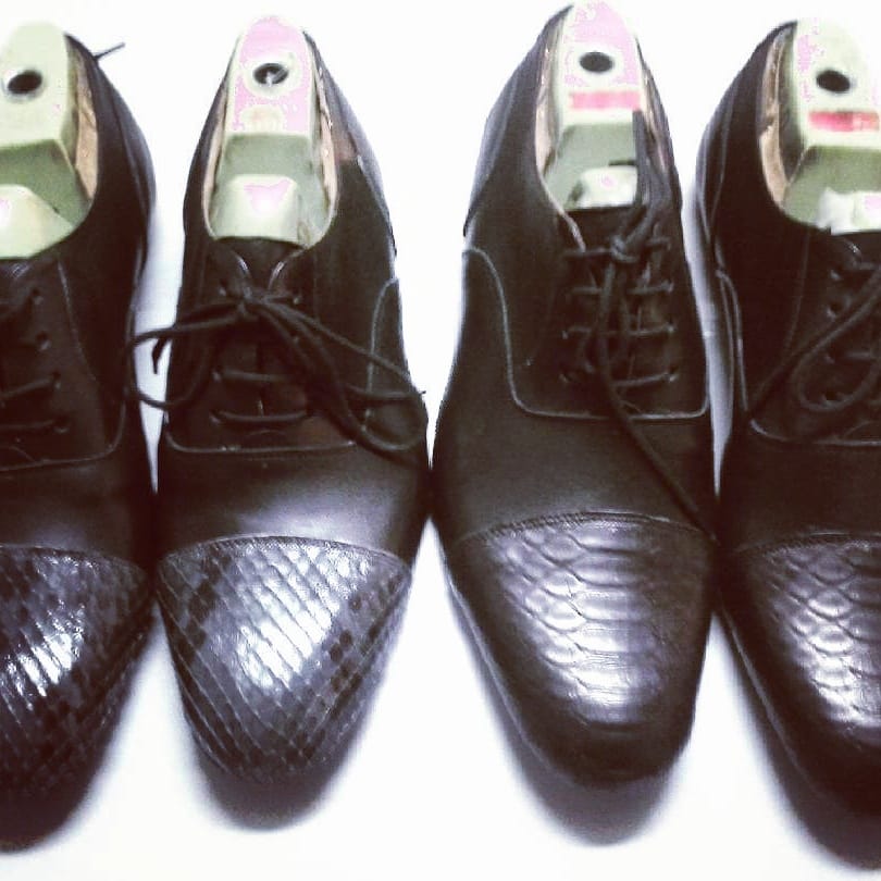 Scarpe da uomo in pelle con le forme