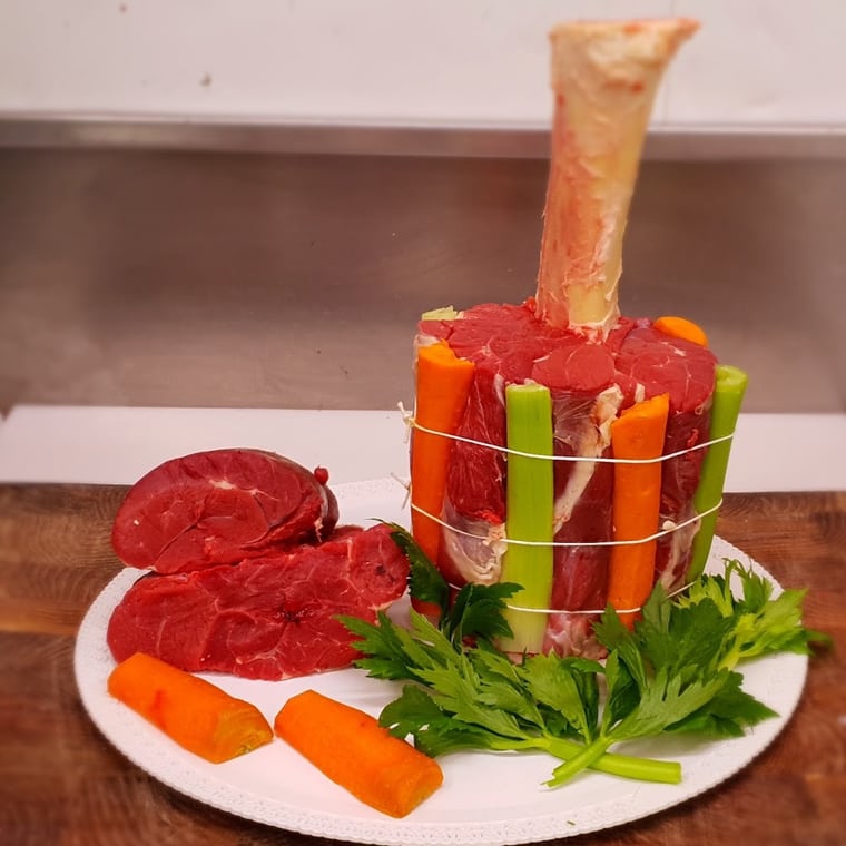 Una presentazione di carne