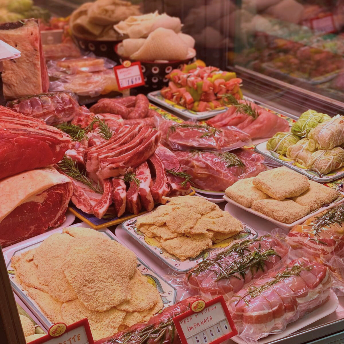 Il banco della Macelleria Ercole