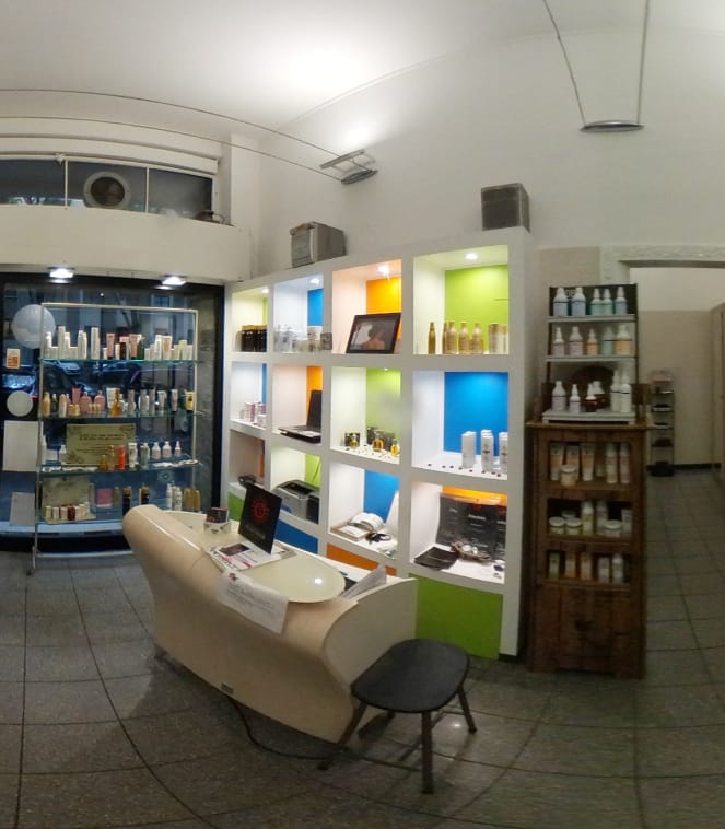 Interno con prodotti
