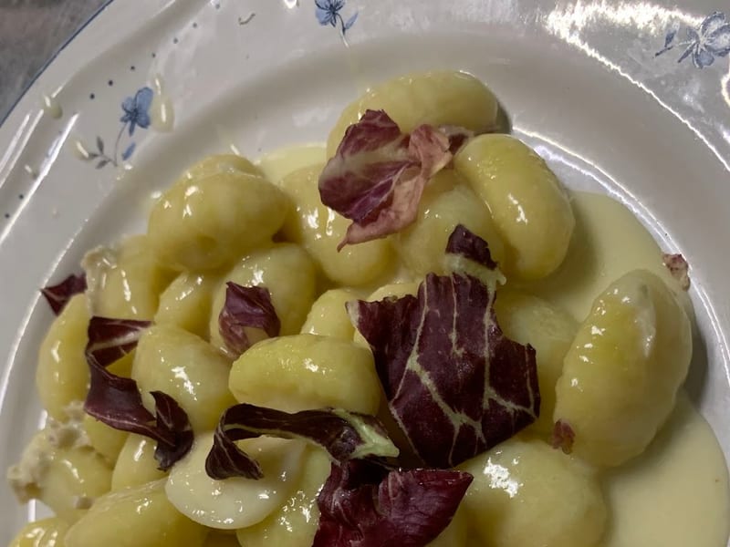 Gnocchi con radicchio