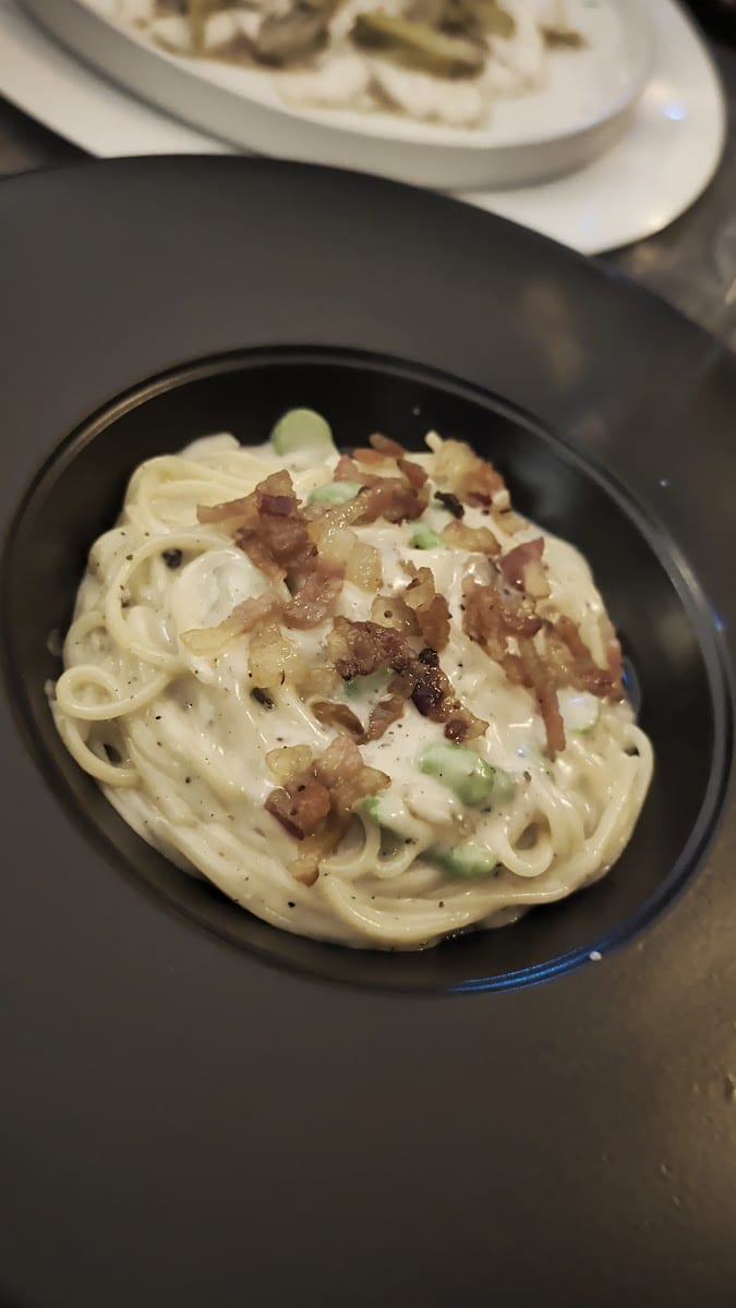 Tagliolini al tartufo con speck