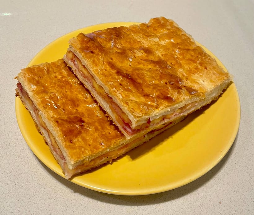 Torta salata prosciutto e formaggio