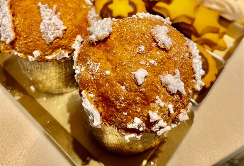Piccola pasticceria dorata