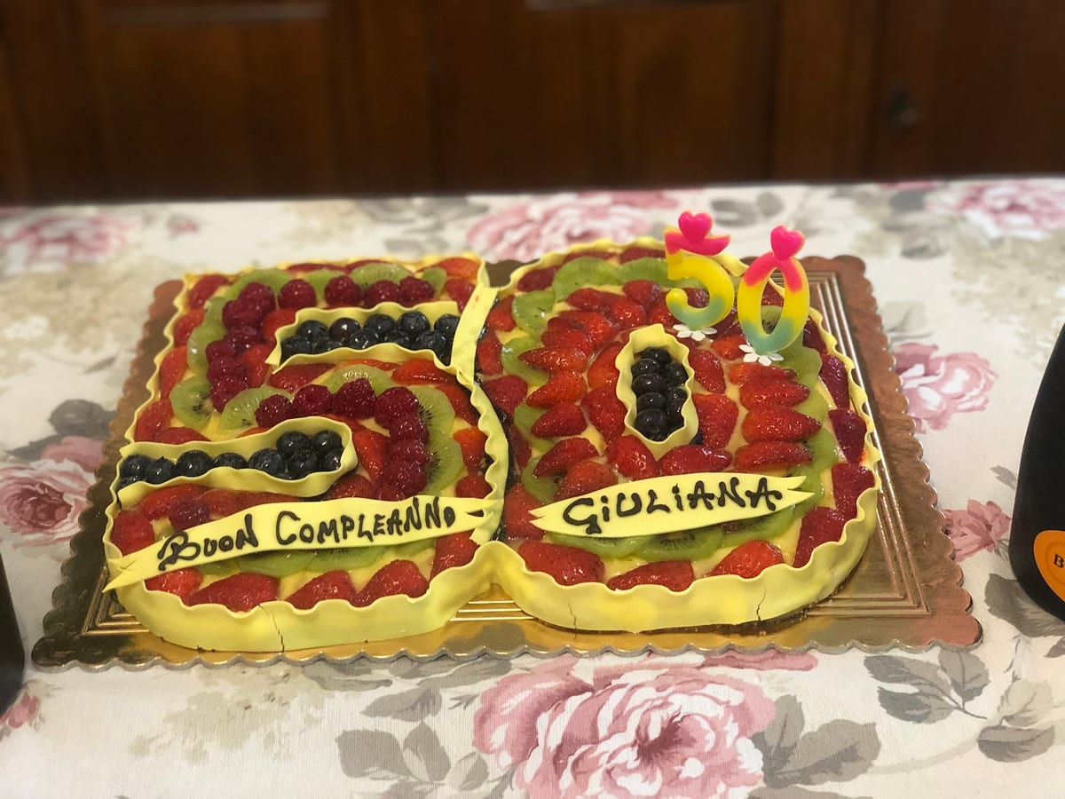 Torta personalizzata dei 50 anni