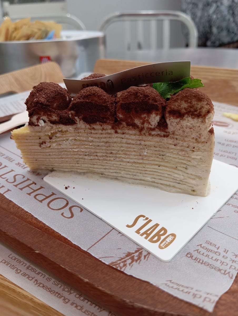 Mille-crêpe al matcha