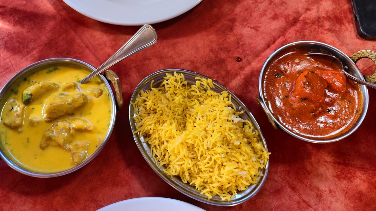 Curry con riso alla curcuma