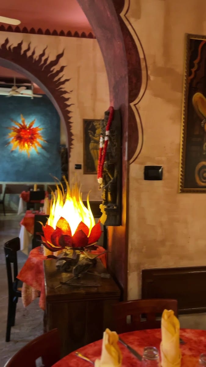 Una lampada a fiamma