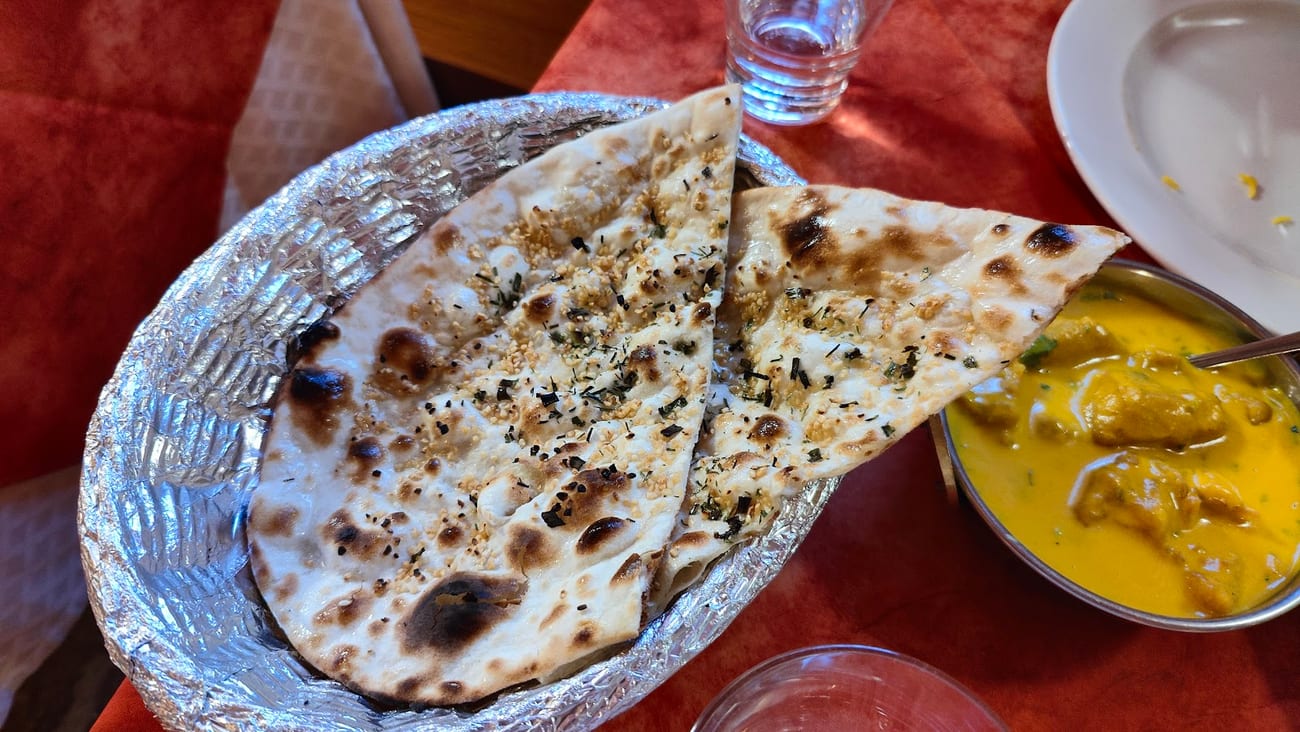 Naan appena cotto